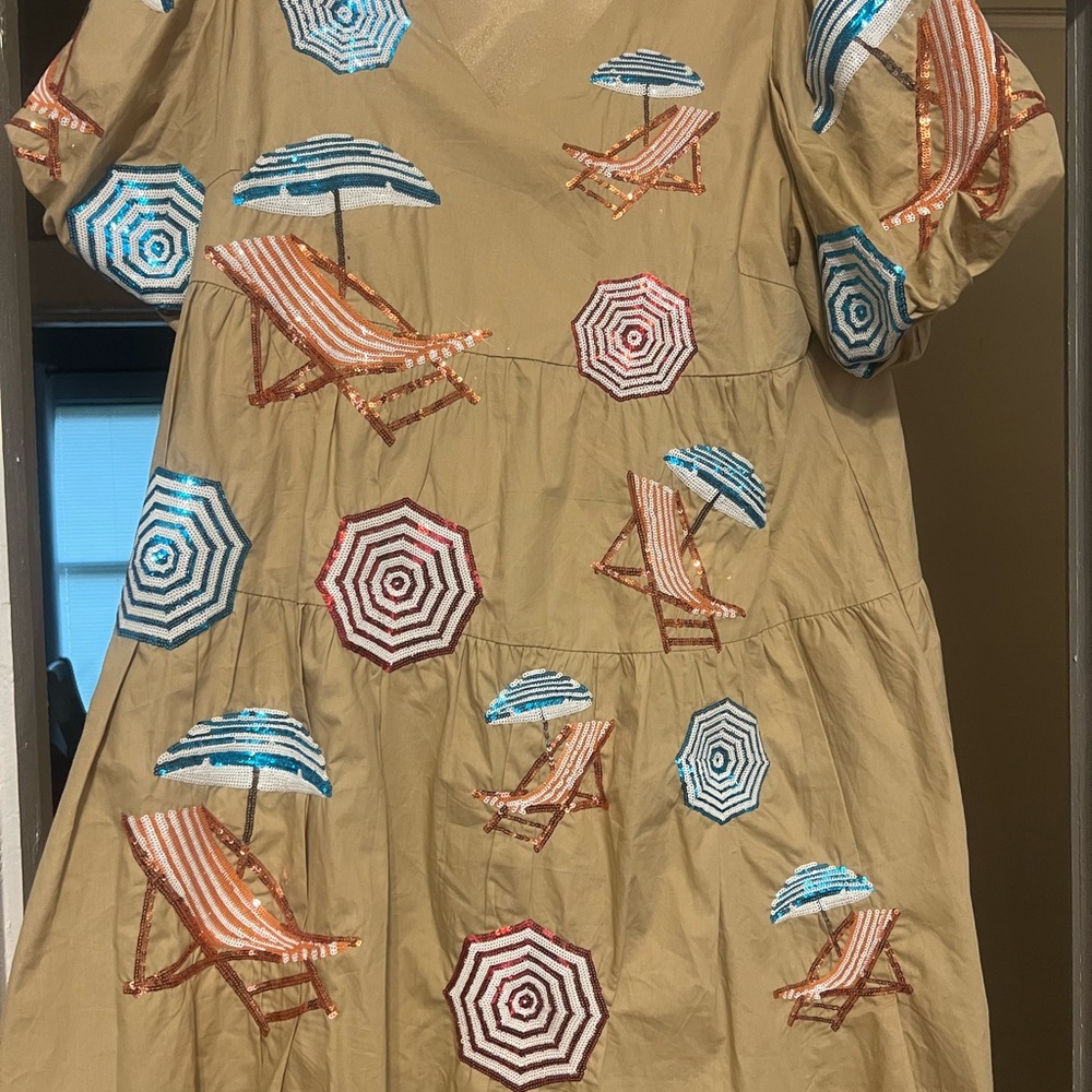 QOS umbrella beach dress
